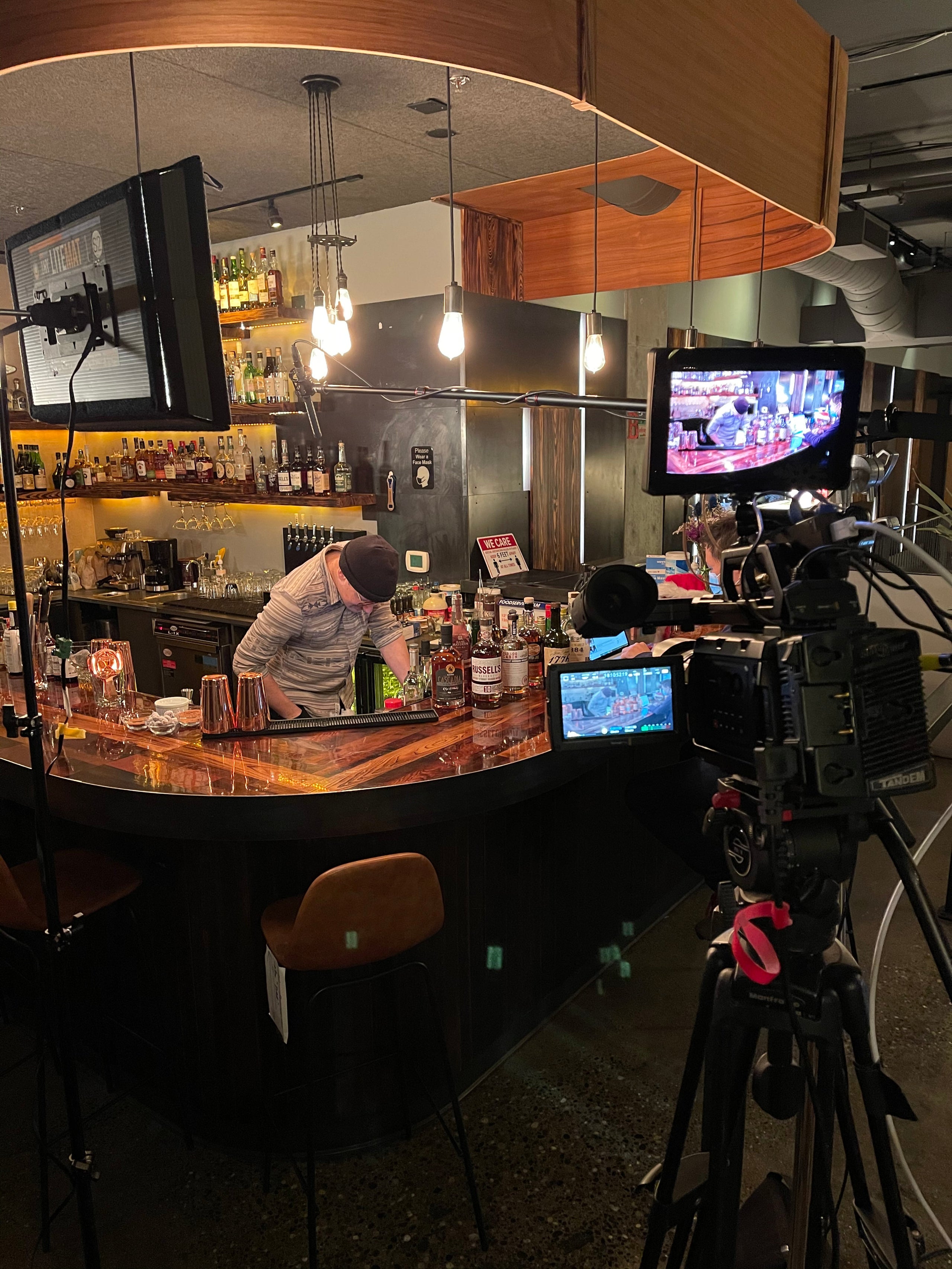 Zoom Bartending class with our Mixologists! Virtual Happy Hour and Cocktail Kits Zoom Live