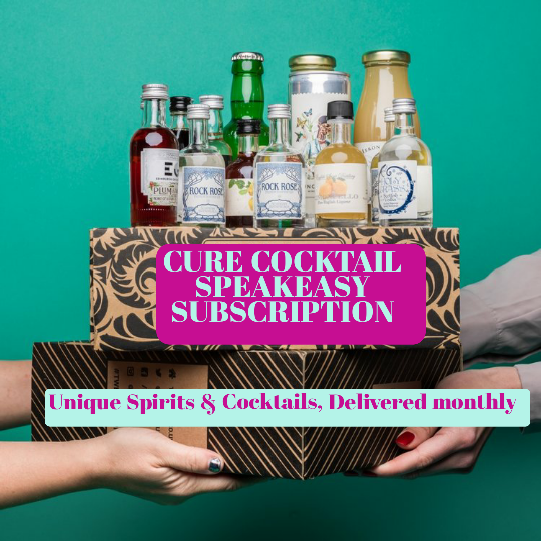 Speakeasy Cocktail-Gift-Box Monthly Subscription - 1 Large Premium Liquor  (750mL -1L) + Cocktail Mixes. Rotating Cocktail Drink Kits to upgrade your  mini-bar! Includes 1 Unique/New Spirit, Hand Made Drink Mixes, 1 Premium